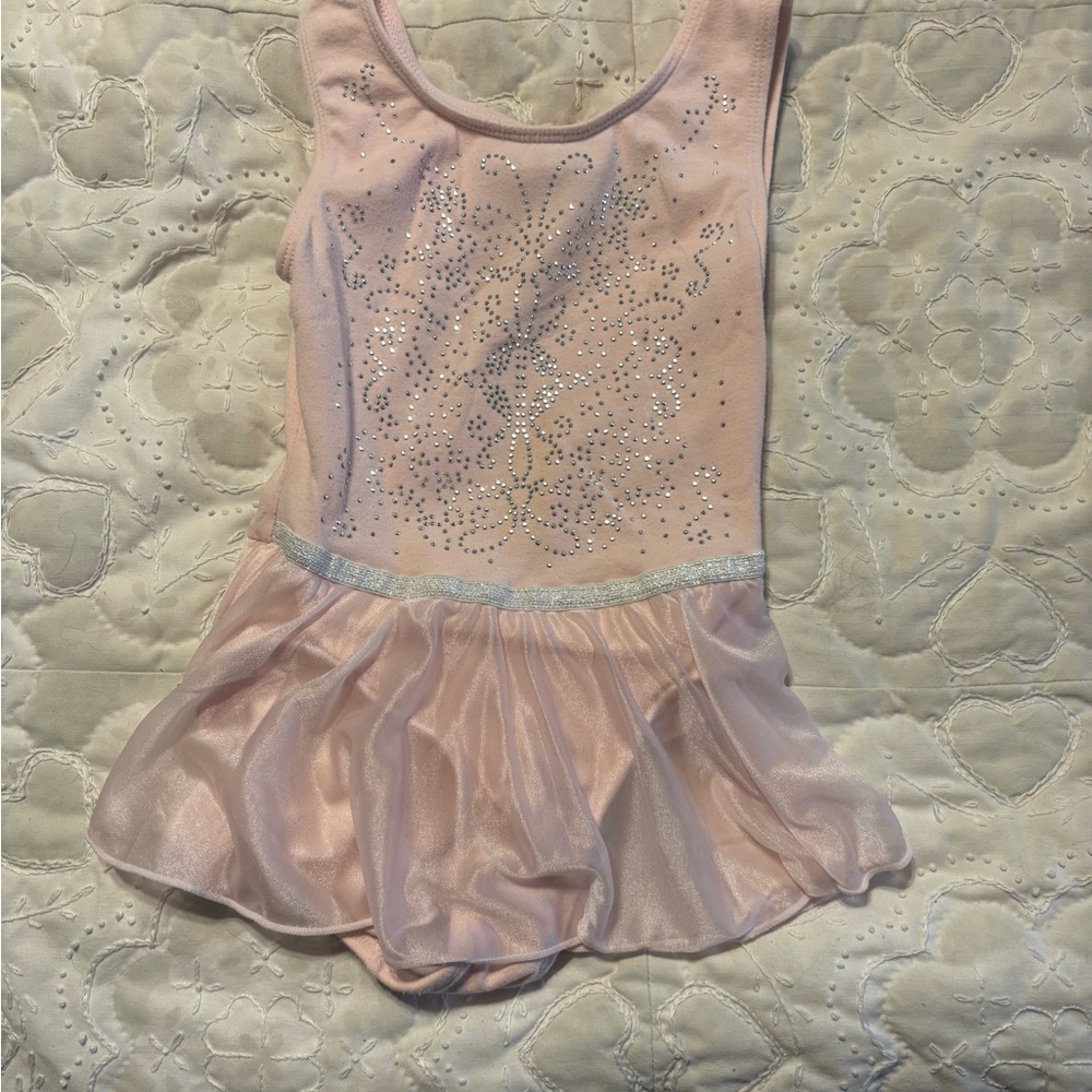 Danskin Light Pink Sparkle Dance Costume